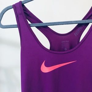 NIKE | Dri-Fit Nike Pro Purple Razorback Tank
